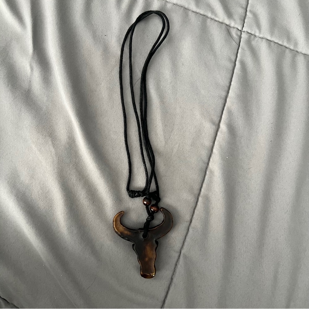 Powerful Bull Amulet Necklace Prosperity Success